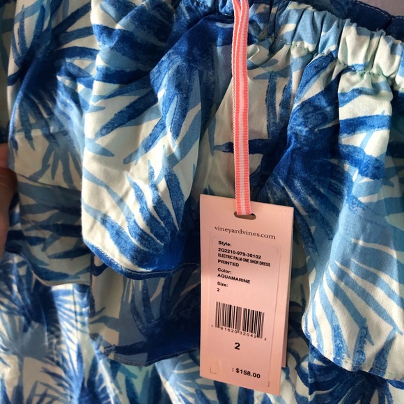 Vineyard vines Electric Palm High-Low Maxi Dress - Picture 6 of 8